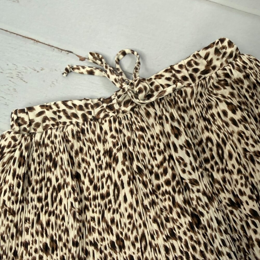She + Sky Leopard Print Skort Skirt Built In Shorts Size Small - Picture 4 of 7